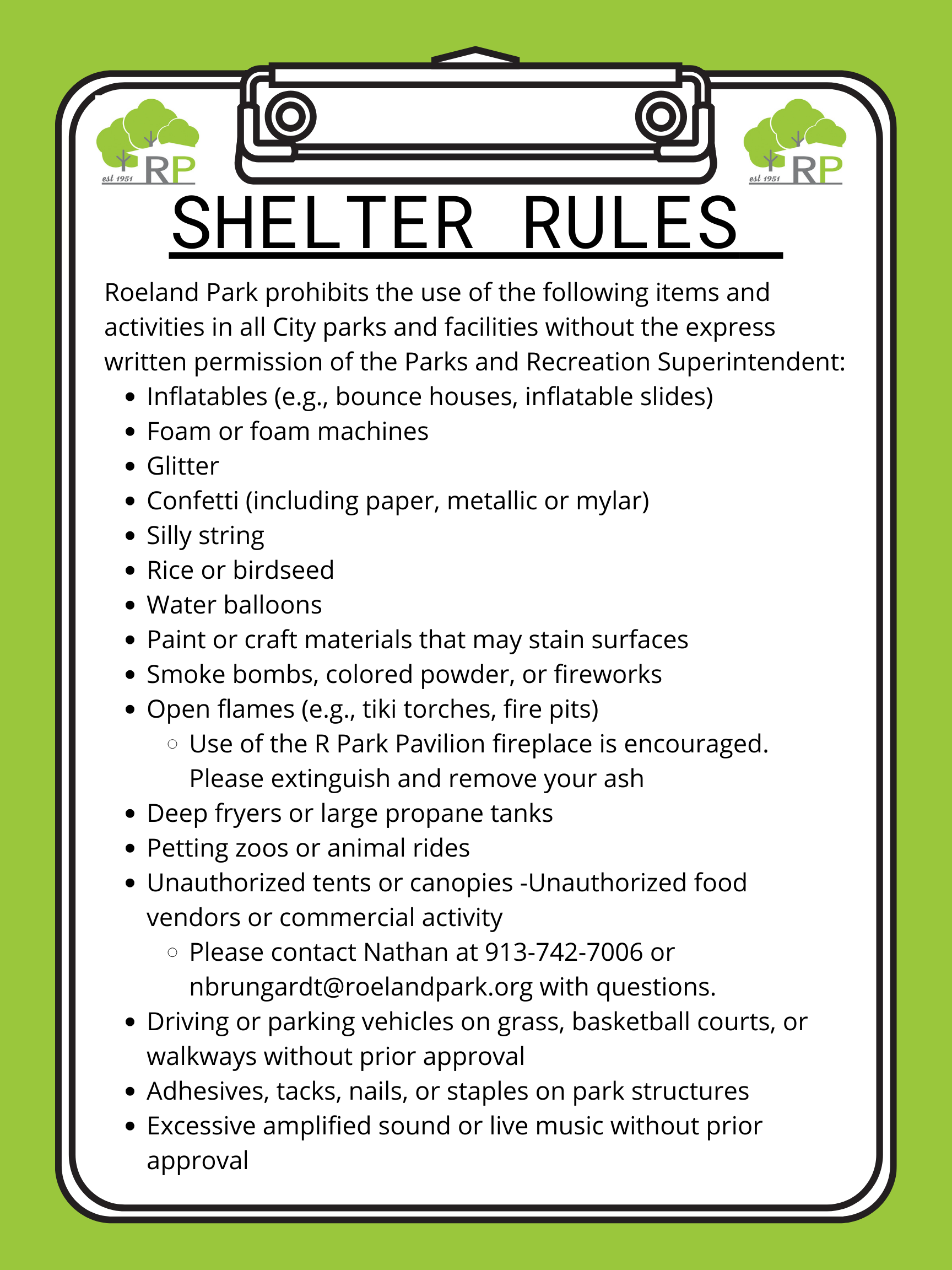 Shelter Rules